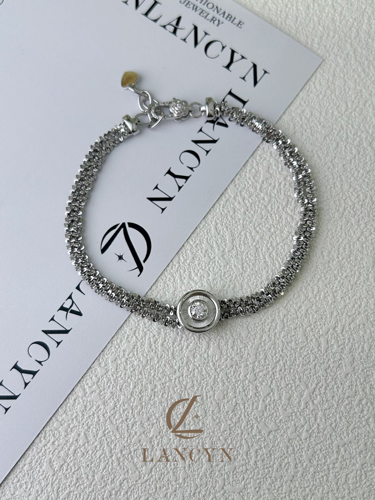 Aureole Scaled Silver Bracelet