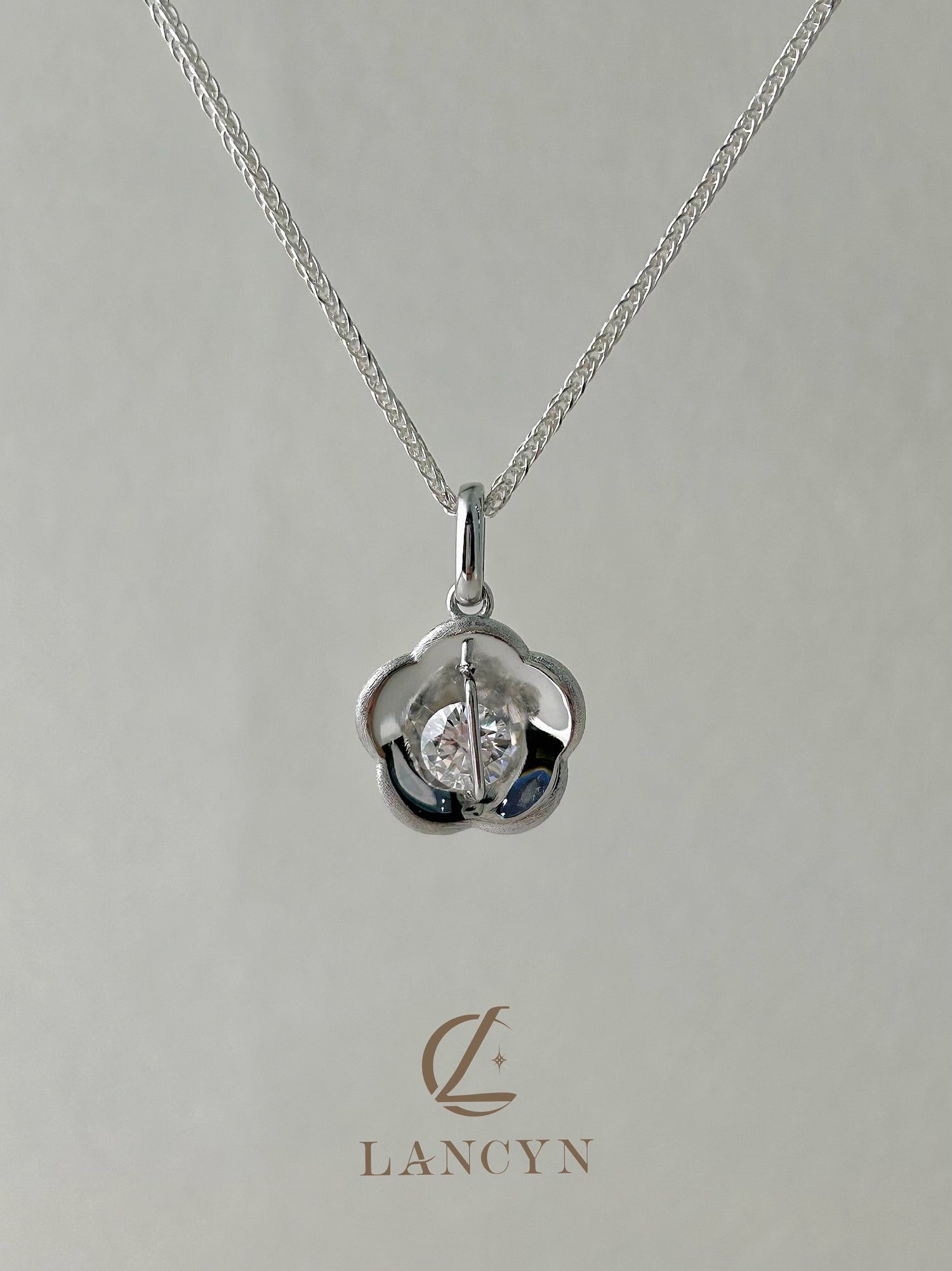 Brushed Floral Necklace