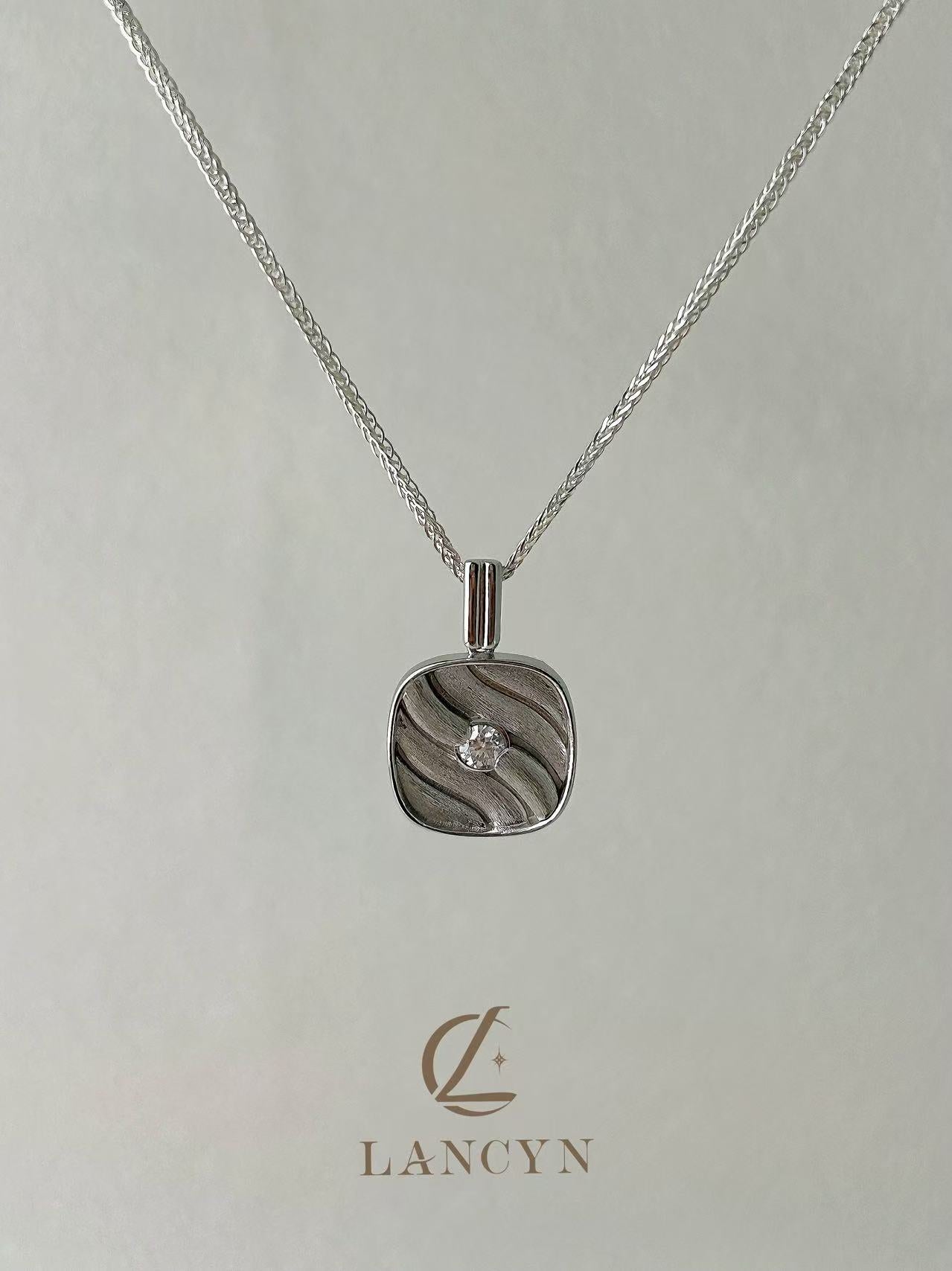 Brushed Wave Necklace