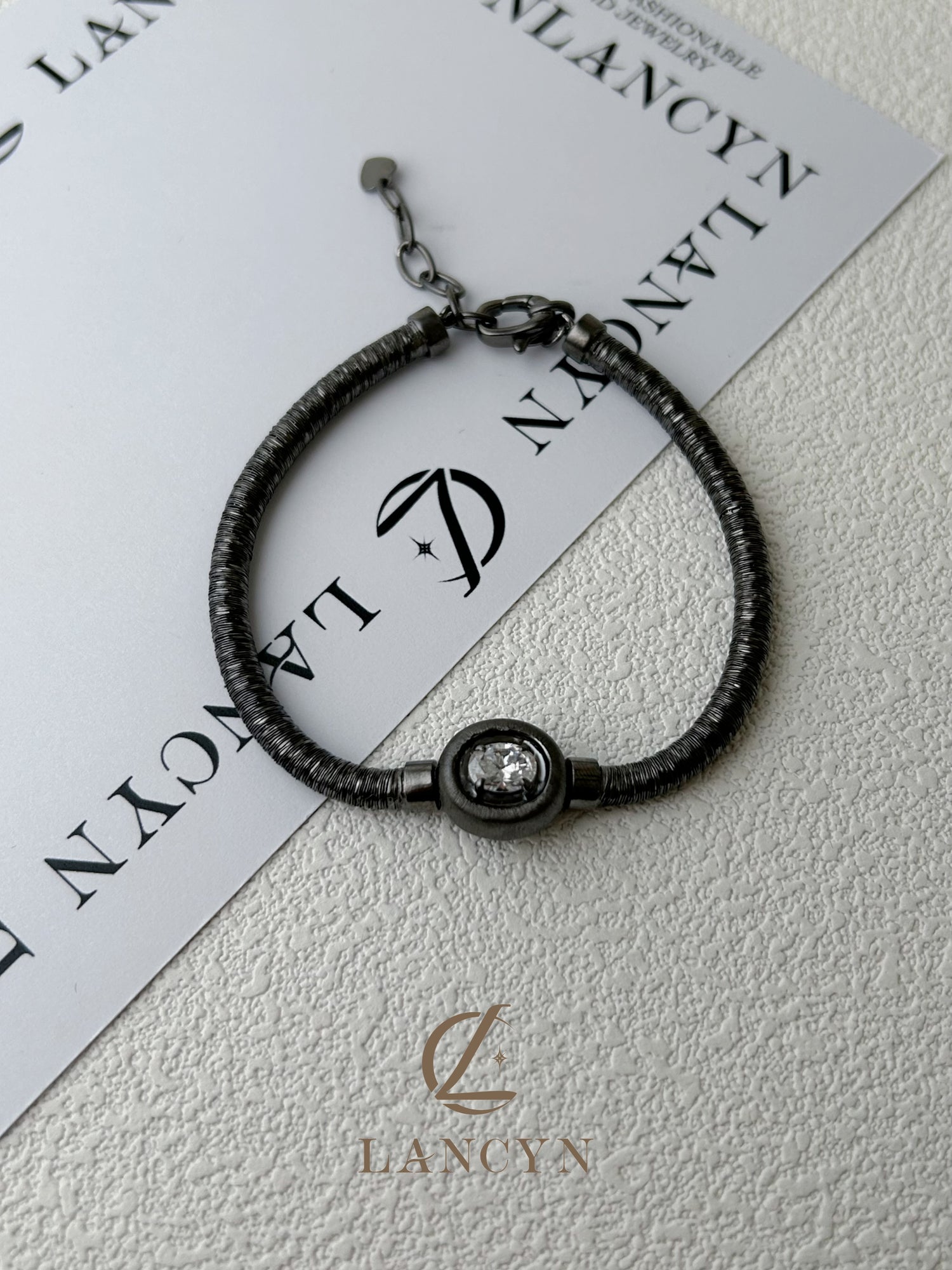 Obsidian Braided Cord Orb