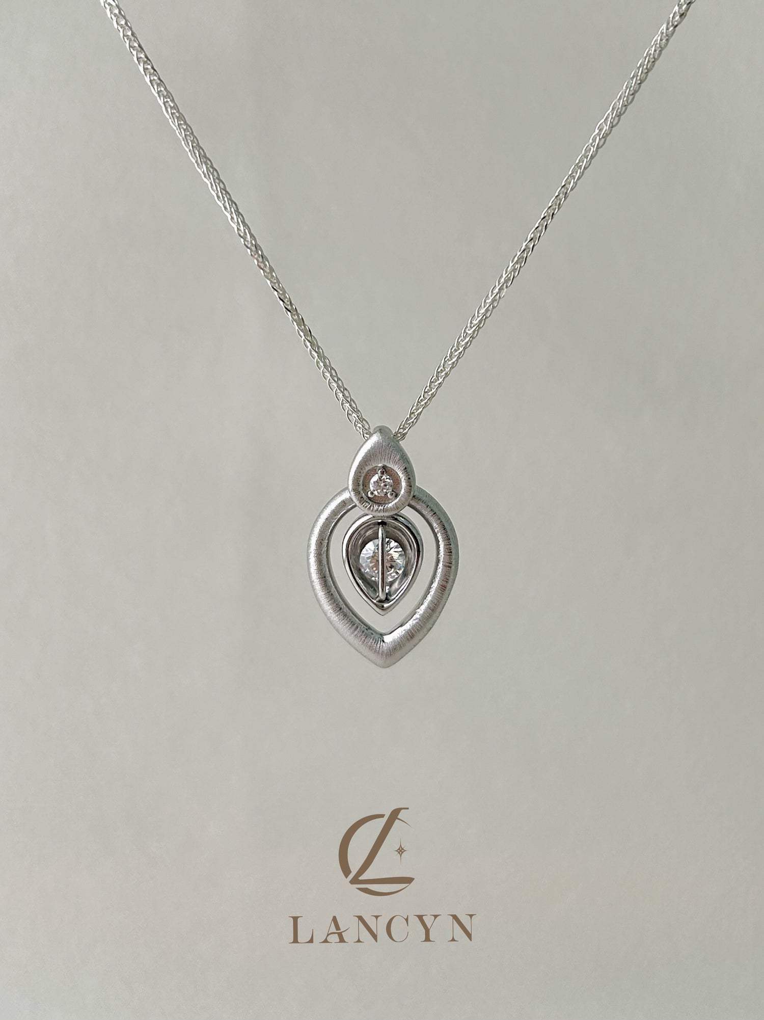 Brushed Heartland  Necklace