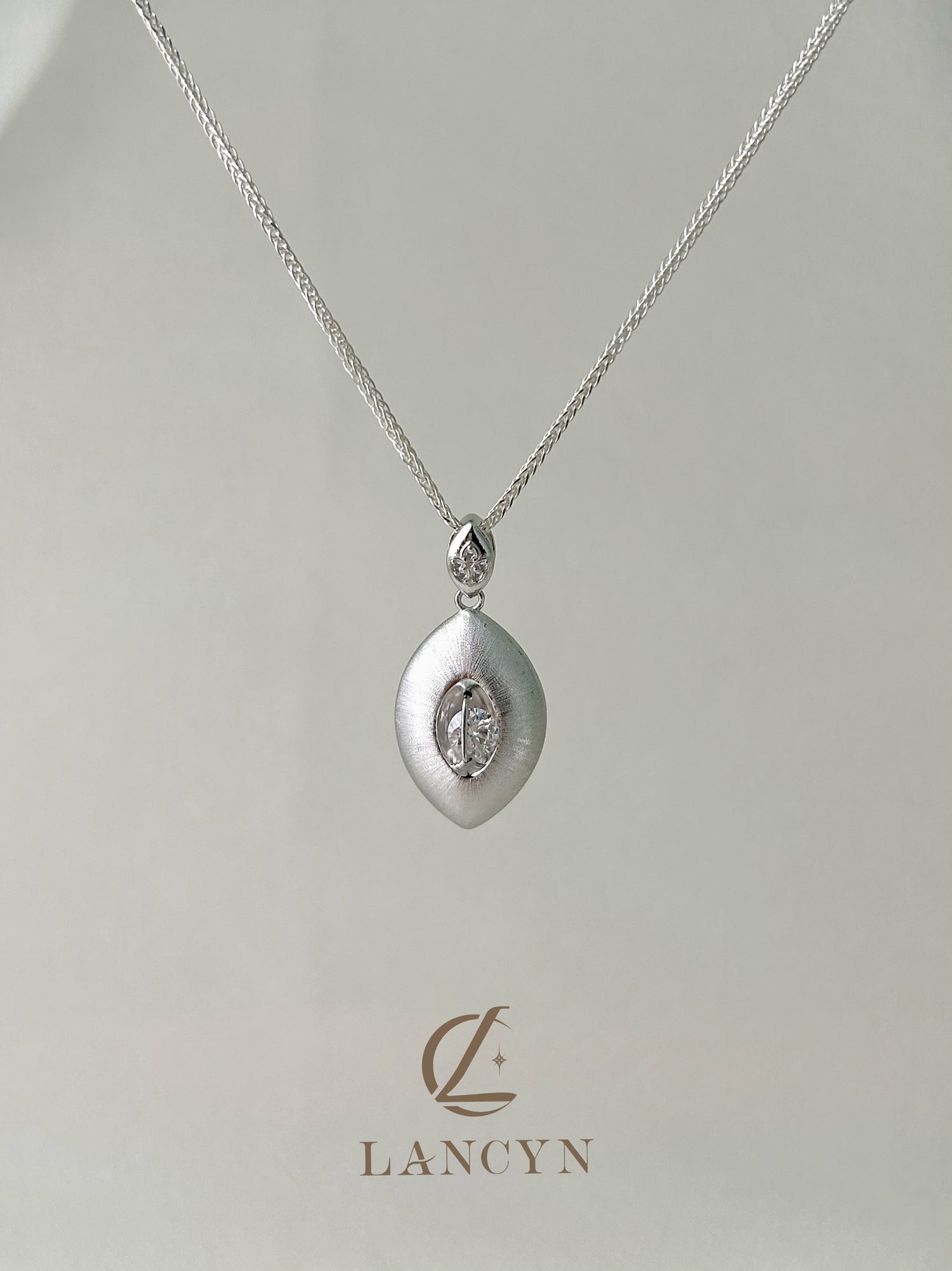 Brushed Eye Necklace