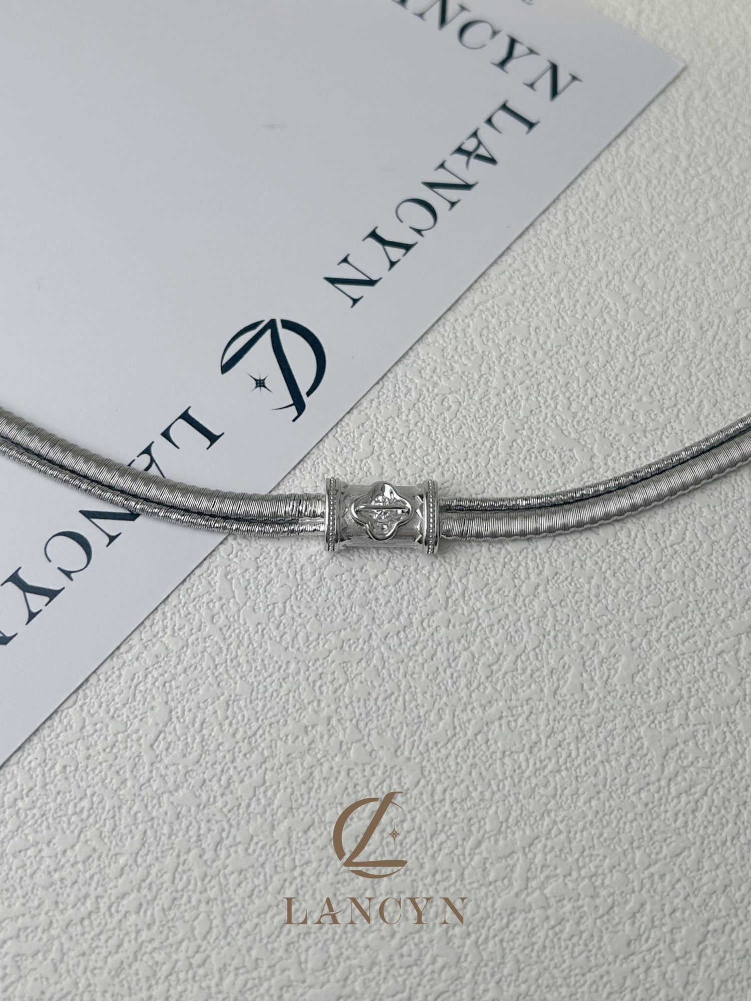 Silver Floral Vintage Crystal