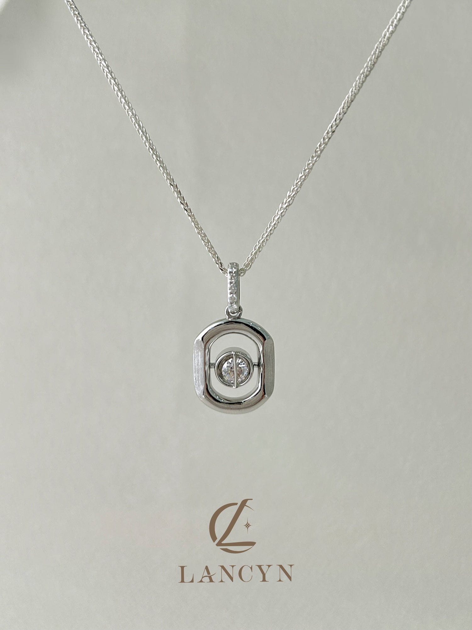 Smooth Square Necklace