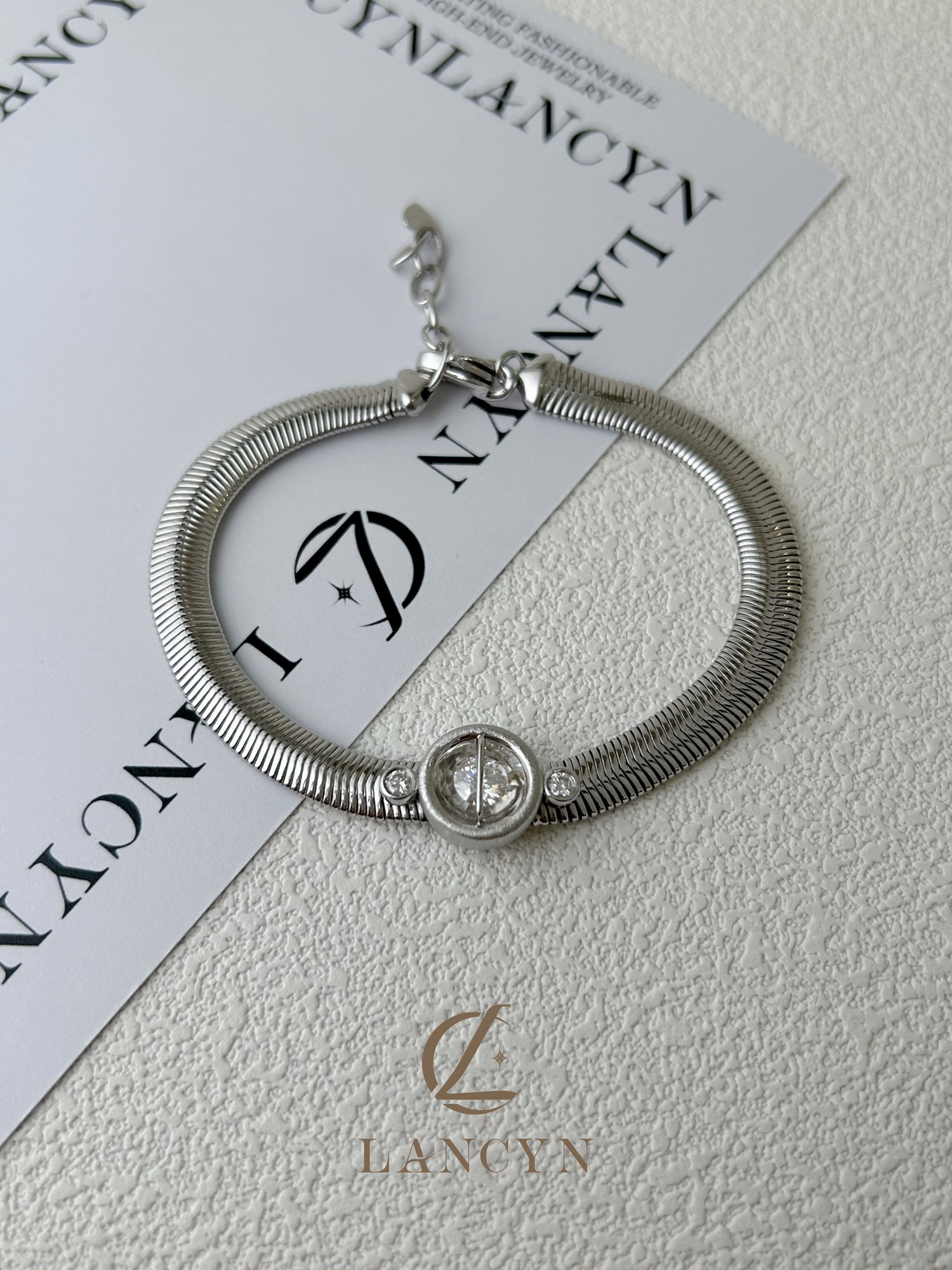 Silver Orb Trinity Crystal